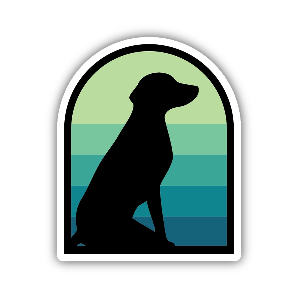 Stickers Northwest, 3", Sticker, Labrador Silhouette